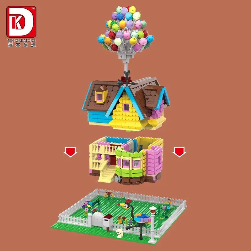 Building Blocks MOC Expert Flying Balloon House Bricks Toys 3006 Construction Set Toys - 10