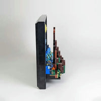 Thumbnail for Building Blocks MOC Ideas Creator The Starry Night Paint Frame Bricks Toys - 12