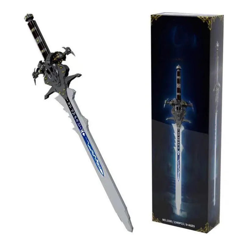 Building Blocks MOC Movie Games Frostmourne Sword Knife Bricks Toys - 1