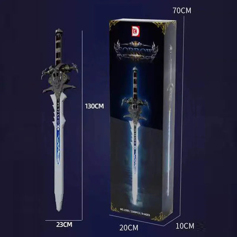 Building Blocks MOC Movie Games Frostmourne Sword Knife Bricks Toys - 7