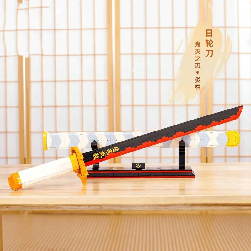 Building Blocks Movie Creative MOC Demon Slayer Nichirin Sword Bricks Toy Construction Set Toys - 9