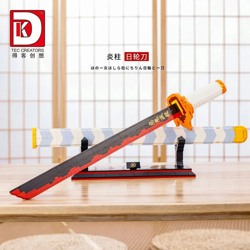 Building Blocks Movie Creative MOC Demon Slayer Nichirin Sword Bricks Toy Construction Set Toys - 11