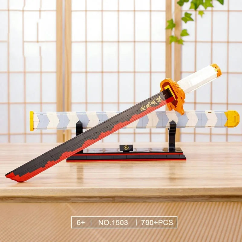 Building Blocks Movie Creative MOC Demon Slayer Nichirin Sword Bricks Toy Construction Set Toys - 10