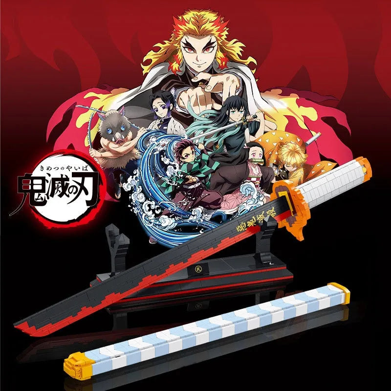 Building Blocks Movie Creative MOC Demon Slayer Nichirin Sword Bricks Toy Construction Set Toys - 6