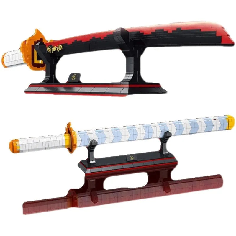 Building Blocks Movie Creative MOC Demon Slayer Nichirin Sword Bricks Toy Construction Set Toys - 1