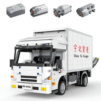 Thumbnail for Building Blocks Medium City Truck With Tail Lift RC APP Bricks Toys MOC 22010 Construction Set Toys - 1