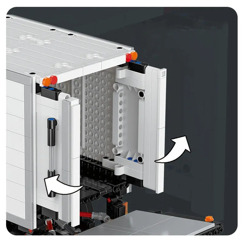 Building Blocks Medium City Truck With Tail Lift RC APP Bricks Toys MOC 22010 Construction Set Toys - 7