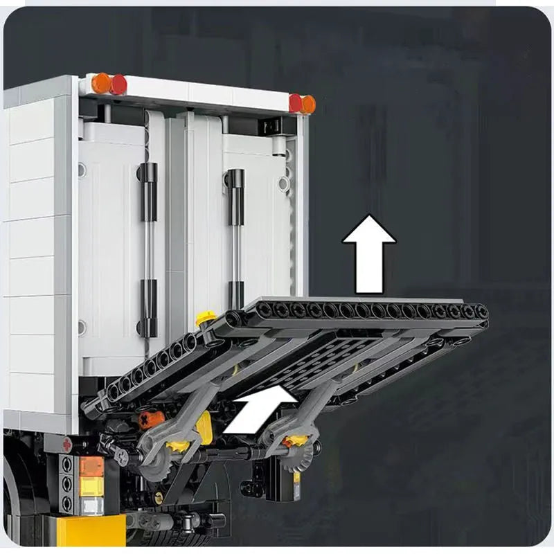 Building Blocks Medium City Truck With Tail Lift RC APP Bricks Toys MOC 22010 Construction Set Toys - 3