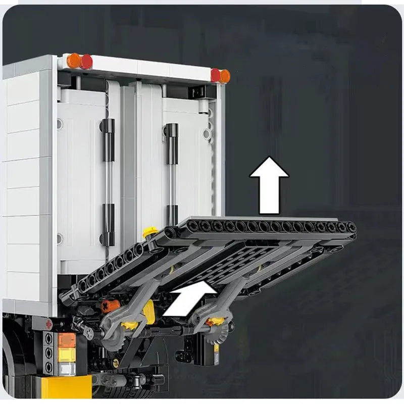 Building Blocks Medium City Truck With Tail Lift RC APP Bricks Toys MOC 22010 - 3