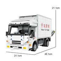 Thumbnail for Building Blocks Medium City Truck With Tail Lift RC APP Bricks Toys MOC 22010 - 5