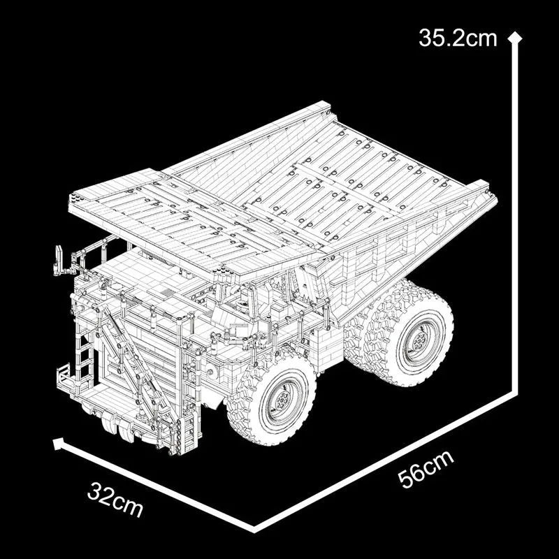Building Blocks MOC 22005 APP RC Heavy City Dump Truck Bricks Toy Construction Set Toys - 5