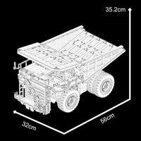 Thumbnail for Building Blocks MOC 22005 APP RC Heavy City Dump Truck Bricks Toy Construction Set Toys - 5