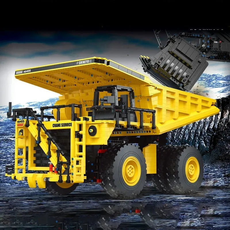 Building Blocks MOC 22005 APP RC Heavy City Dump Truck Bricks Toy Construction Set Toys - 6