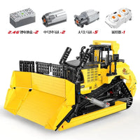 Thumbnail for Building Blocks MOC APP Motorized RC Bulldozer Truck Bricks Toy 22011 - 2