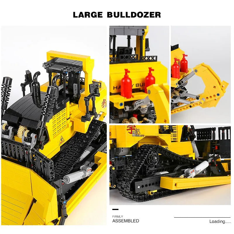 Building Blocks MOC APP Motorized RC Bulldozer Truck Bricks Toy 22011 - 9