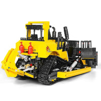 Thumbnail for Building Blocks MOC APP Motorized RC Bulldozer Truck Bricks Toy 22011 - 6