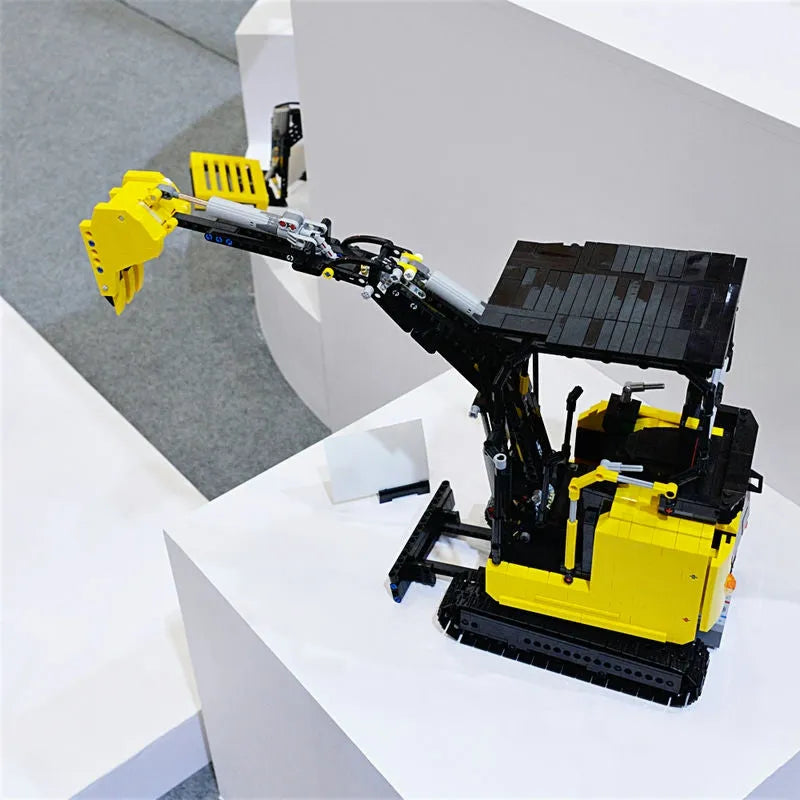 Building Blocks MOC APP Motorized RC Mini Excavator Truck Bricks Toys Construction Set Toys - 5