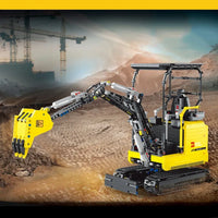 Thumbnail for Building Blocks MOC APP Motorized RC Mini Excavator Truck Bricks Toys Construction Set Toys - 9