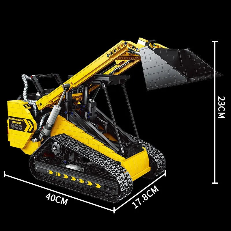 Building Blocks MOC APP Motorized RC Skid Steer Loader Truck Bricks Toy Construction Set Toys - 8