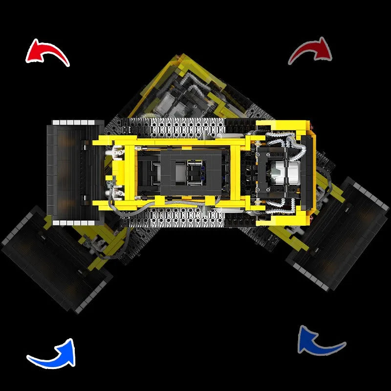 Building Blocks MOC APP Motorized RC Skid Steer Loader Truck Bricks Toy Construction Set Toys - 7