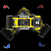 Thumbnail for Building Blocks MOC APP Motorized RC Skid Steer Loader Truck Bricks Toy Construction Set Toys - 7