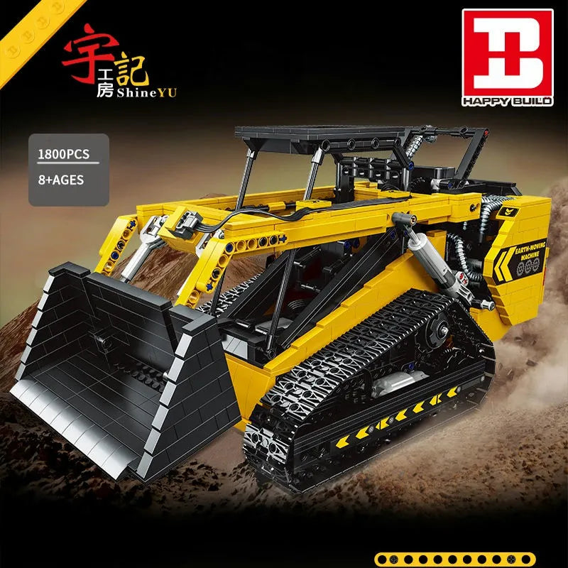 Building Blocks MOC APP Motorized RC Skid Steer Loader Truck Bricks Toy Construction Set Toys - 2