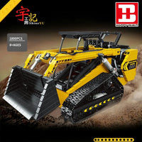 Thumbnail for Building Blocks MOC APP Motorized RC Skid Steer Loader Truck Bricks Toy Construction Set Toys - 2
