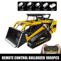 Thumbnail for Building Blocks MOC APP Motorized RC Skid Steer Loader Truck Bricks Toy Construction Set Toys - 9