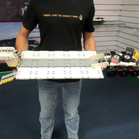 Thumbnail for Building Blocks MOC APP Motorized RC Step Deck Trailer Truck Bricks Toy - 18