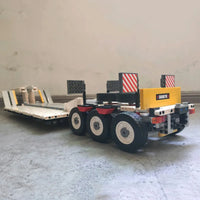 Thumbnail for Building Blocks MOC APP Motorized RC Step Deck Trailer Truck Bricks Toy - 15
