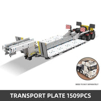 Thumbnail for Building Blocks MOC APP Motorized RC Step Deck Trailer Truck Bricks Toy - 2