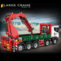Thumbnail for Building Blocks MOC APP Motorized Scania Crane Lorry RC Truck Bricks Toys Construction Set Toys - 8