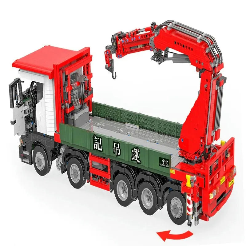 Building Blocks MOC APP Motorized Scania Crane Lorry RC Truck Bricks Toys - 4