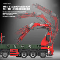 Thumbnail for Building Blocks MOC APP Motorized Scania Crane Lorry RC Truck Bricks Toys - 15