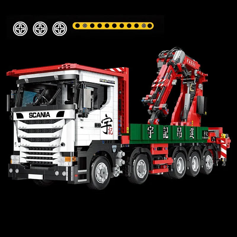 Building Blocks MOC APP Motorized Scania Crane Lorry RC Truck Bricks Toys - 10