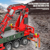 Thumbnail for Building Blocks MOC APP Motorized Scania Crane Lorry RC Truck Bricks Toys - 6