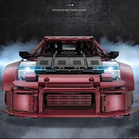 Thumbnail for Building Blocks MOC APP RC Supercar Red Turbo Racing Car Bricks Toy 23005 Construction Set Toys - 9