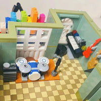 Thumbnail for Building Blocks MOC City Street Creator Expert Music Shop Bricks Toy - 14