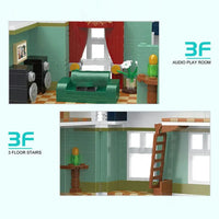 Thumbnail for Building Blocks MOC City Street Creator Expert Music Shop Bricks Toy - 8