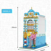 Thumbnail for Building Blocks MOC Creator Experts City Barber Shop Store Bricks Toy Construction Set Toys - 9
