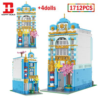 Thumbnail for Building Blocks MOC Creator Experts City Barber Shop Store Bricks Toy Construction Set Toys - 3