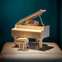 Thumbnail for Building Blocks MOC Expert APP RC Dream White Piano Bricks Toys - 9