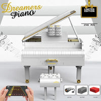Thumbnail for Building Blocks MOC Expert APP RC Dream White Piano Bricks Toys - 2