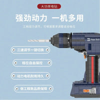 Thumbnail for Building Blocks MOC Expert Motorized Electric Drill Bricks Kids Toys - 5