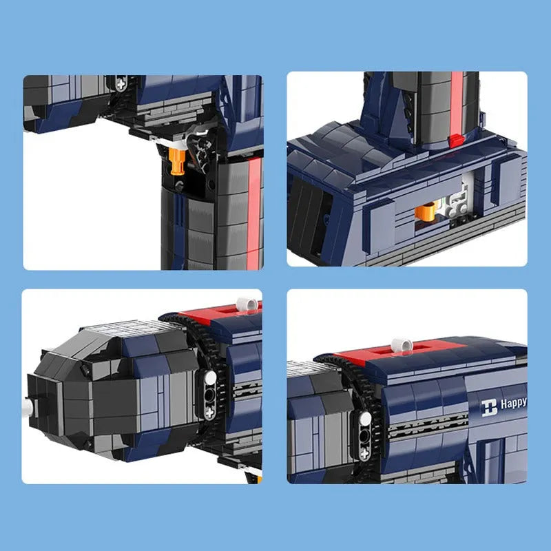 Building Blocks MOC Expert Motorized Electric Drill Bricks Kids Toys - 2