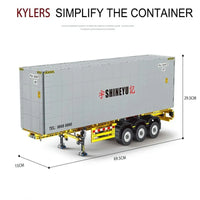 Thumbnail for Building Blocks MOC Heavy Container Trailer Truck Bricks Toys QC14 Construction Set Toys - 6