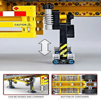 Thumbnail for Building Blocks MOC Heavy Container Trailer Truck Bricks Toys QC14 - 5