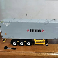 Thumbnail for Building Blocks MOC Heavy Container Trailer Truck Bricks Toys QC14 Construction Set Toys - 10