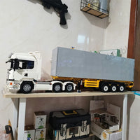 Thumbnail for Building Blocks MOC Heavy Container Trailer Truck Bricks Toys QC14 Construction Set Toys - 12