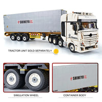 Thumbnail for Building Blocks MOC Heavy Container Trailer Truck Bricks Toys QC14 Construction Set Toys - 3